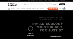 Desktop Screenshot of ecologyskincare.com
